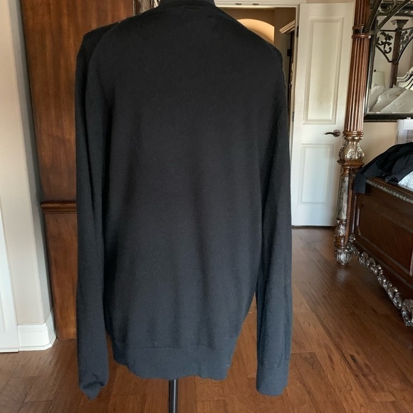 Mens Merona Black Wool Sweater - Picture 2 of 15